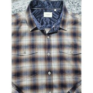 7 Diamonds Shirt Mens Size XL Flannel  Plaid Casual Button Up Long Sleeve